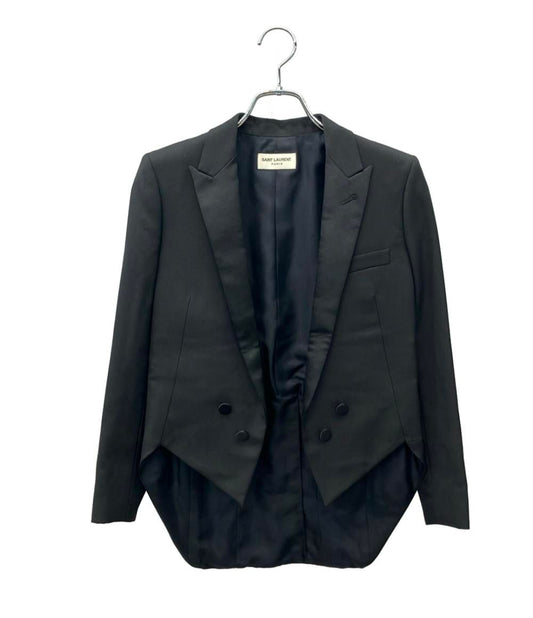 Saint Laurent Tuxedo Smoke King Swallowtail Jacket Modern Tailcoat