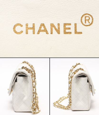 Chanel Chain Shoulder Bag Crossbody Gold Quilted Double Flap — view 4