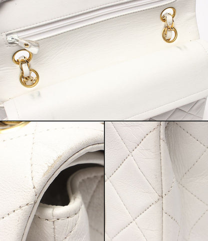 Chanel Chain Shoulder Bag Crossbody Gold Quilted Double Flap — view 6