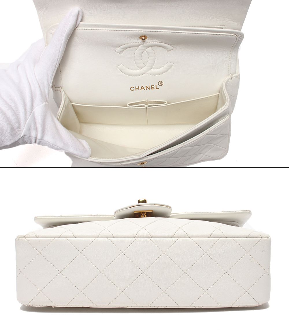 Chanel Chain Shoulder Bag Crossbody Gold Quilted Double Flap — view 3