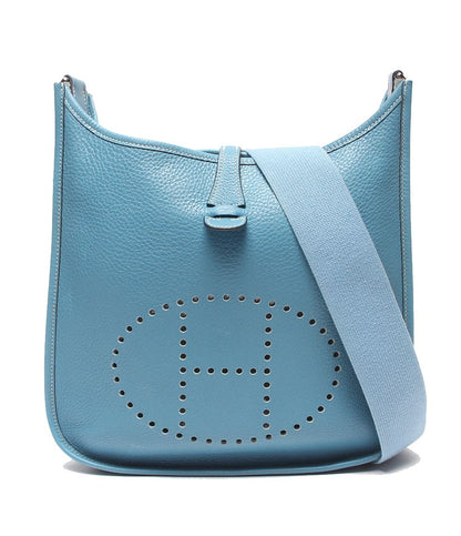 Hermes Shoulder Bag Crossbody Silver Evelyne PM