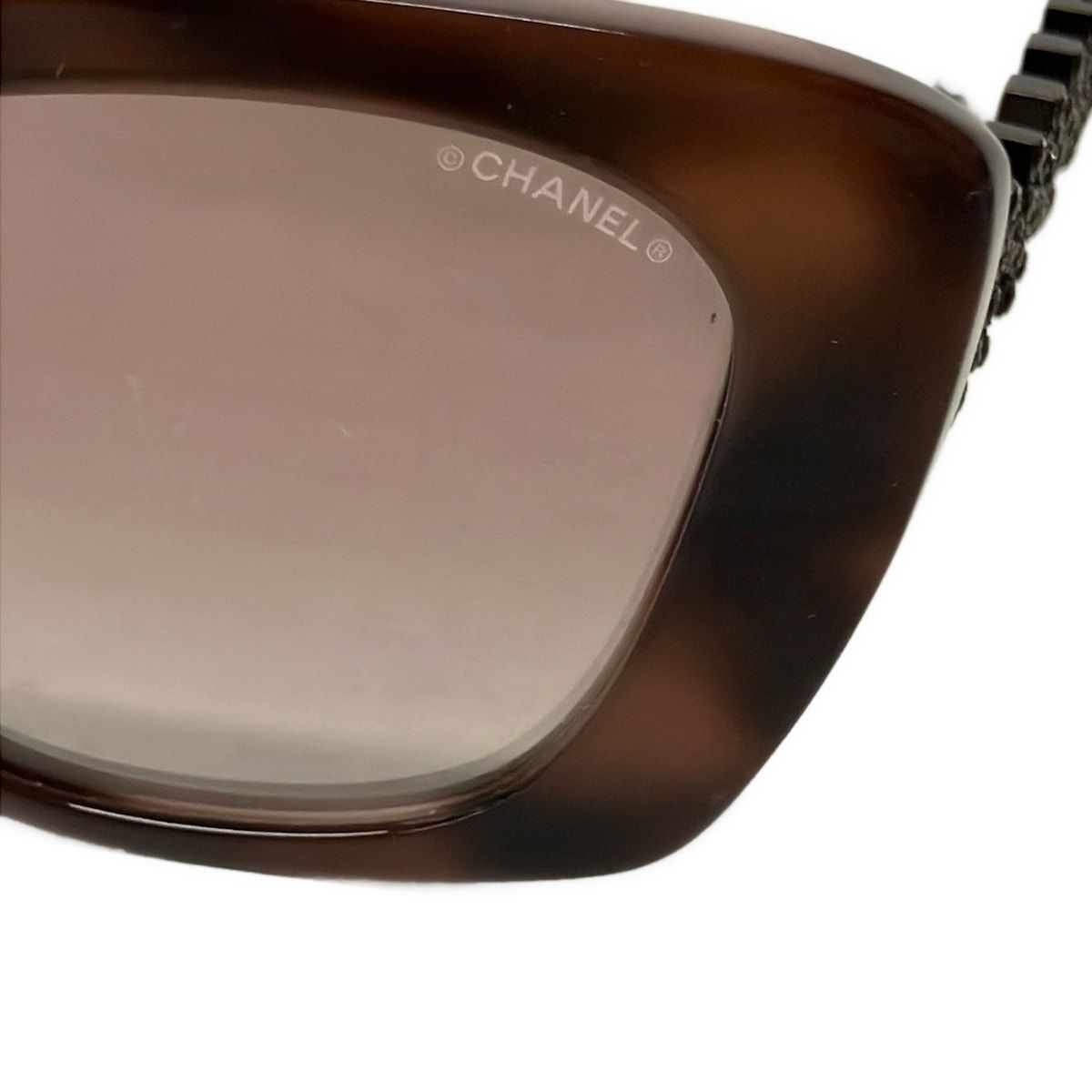 Chanel Sunglasses Dark Brown Eyewear — view 4