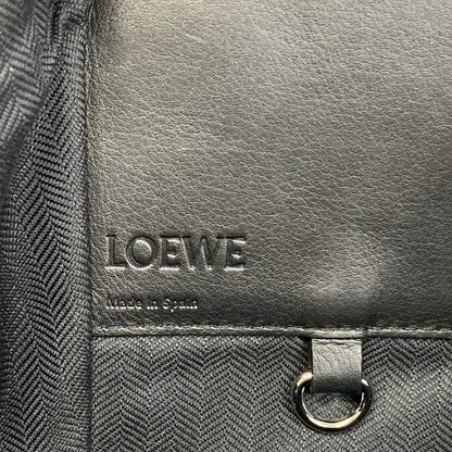 Loewe Handbag Hammock Tweed Small Black White Gingham Check Wool — view 9