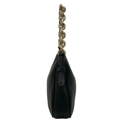 Gucci Handbag GG Emblem Small Black Chain Strap Leather — view 2