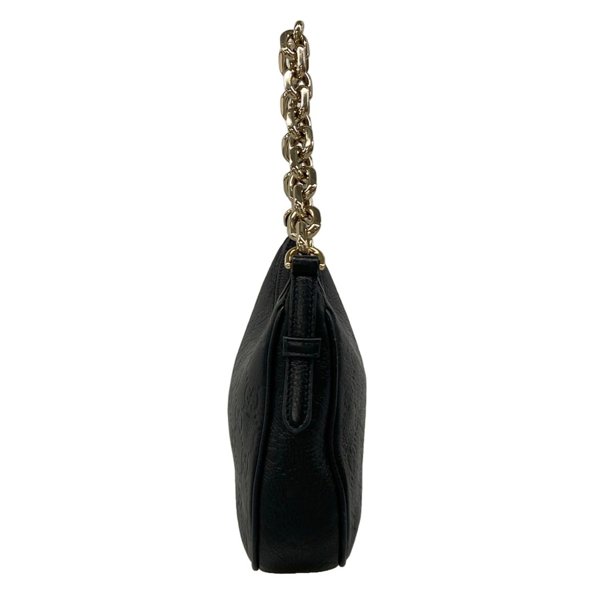 Gucci Handbag GG Emblem Small Black Chain Strap Leather — view 4