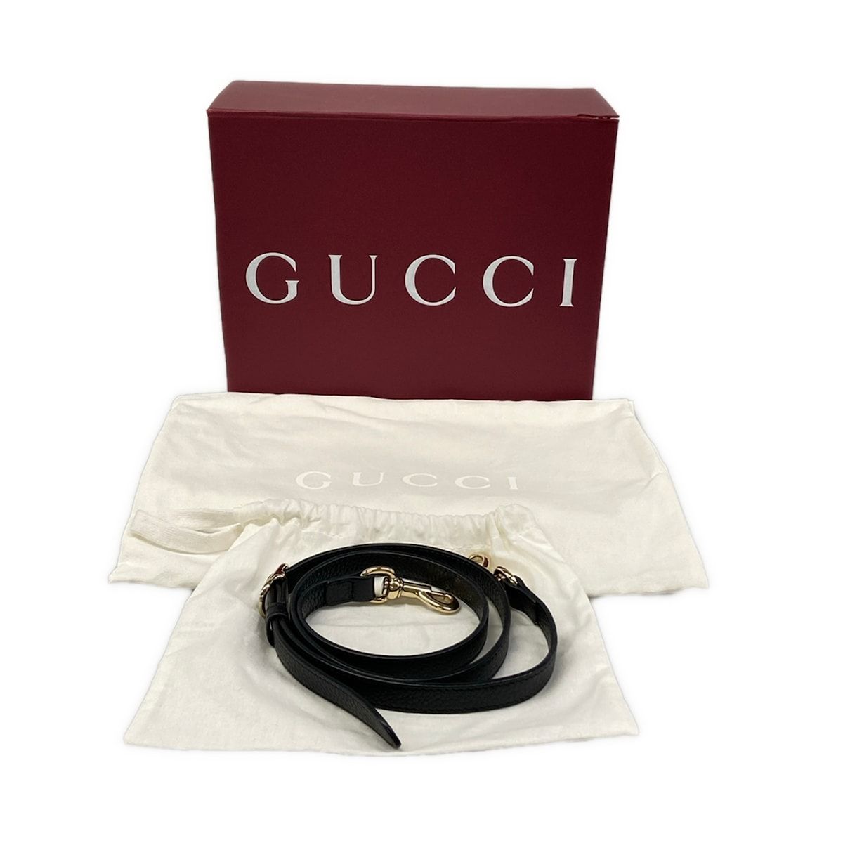 Gucci Handbag GG Emblem Small Black Chain Strap Leather — view 8