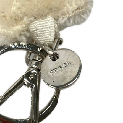 Prada Key Holder Ivory Pink Clear Bear Rhinestone — view 3