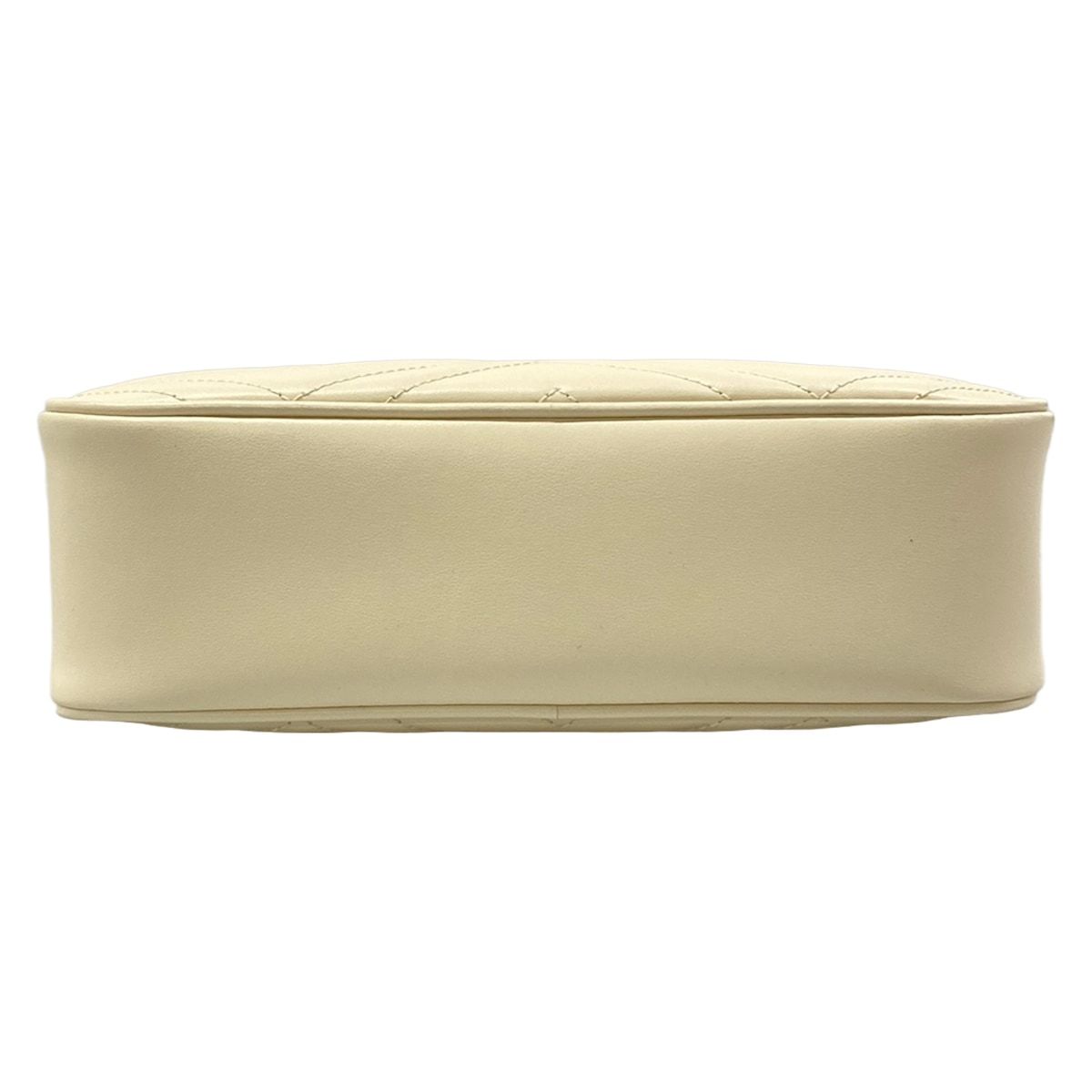 Gucci Shoulder Bag GG Marmont White Gold Leather — view 5