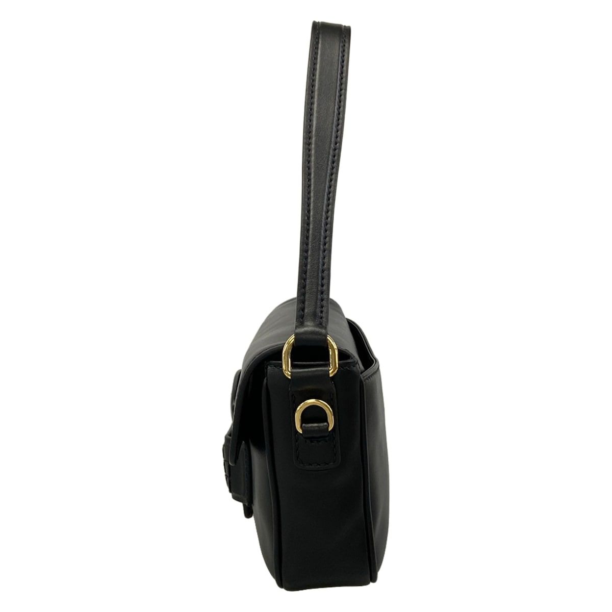 Miu Miu Handbag Peni Black Gold Leather — view 4