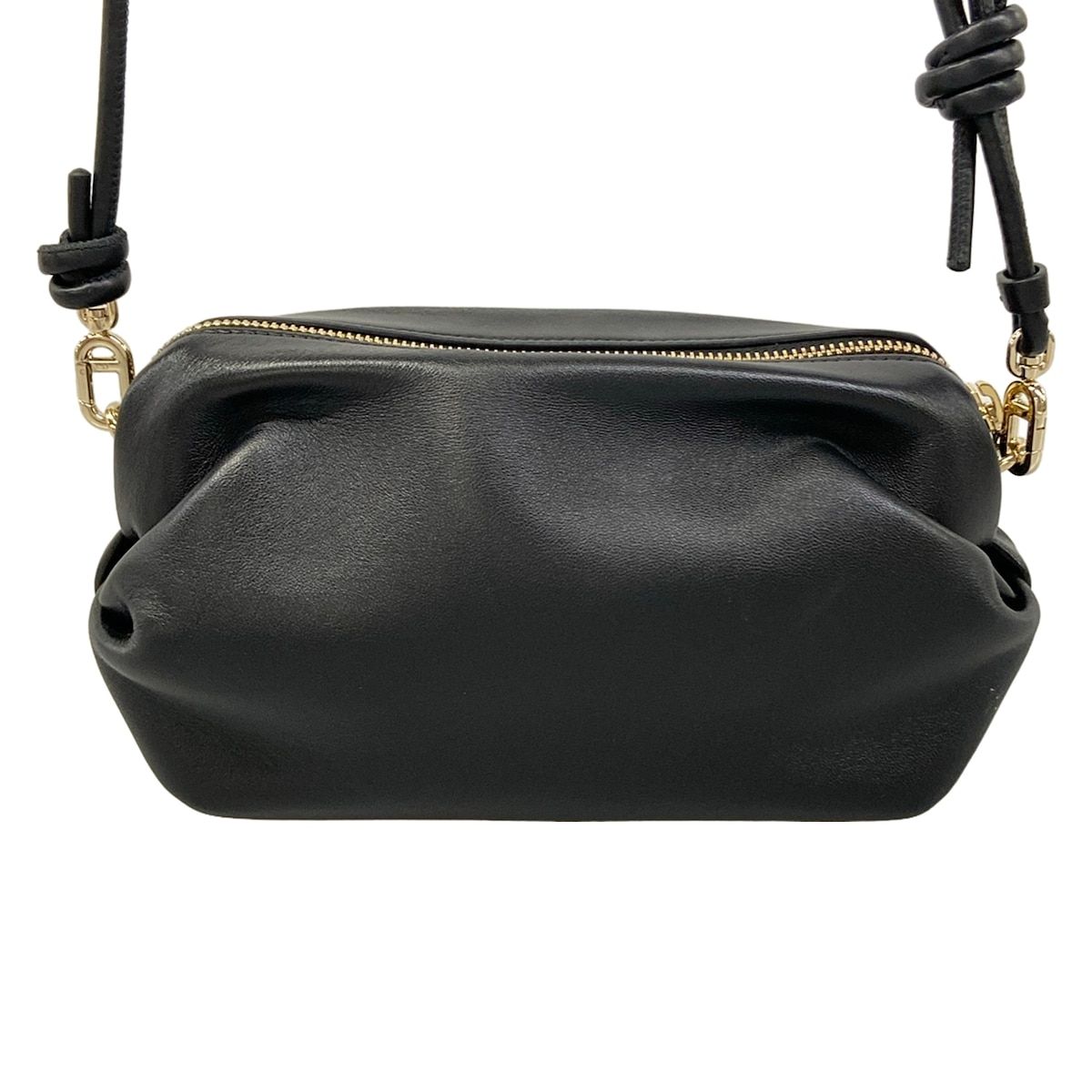 Dior Shoulder Bag Bow Pouch Black Lambskin — view 3