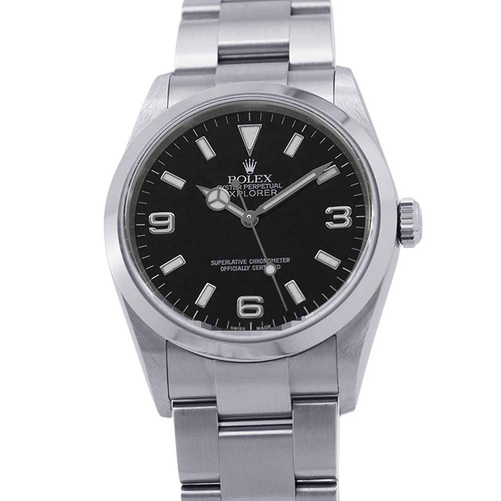 Rolex Number Watch Black Dial