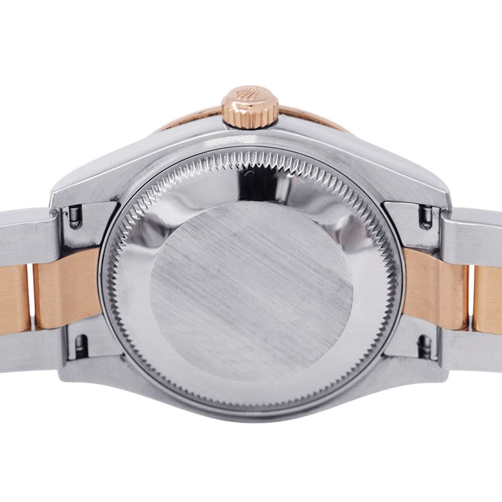 Rolex Datejust Diamond Bezel SS 18k Pink Gold Watch Chocolate Dial VI — view 3