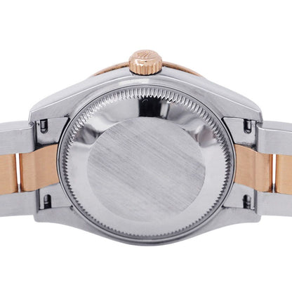 Rolex Datejust Diamond Bezel SS 18k Pink Gold Watch Chocolate Dial VI — view 3