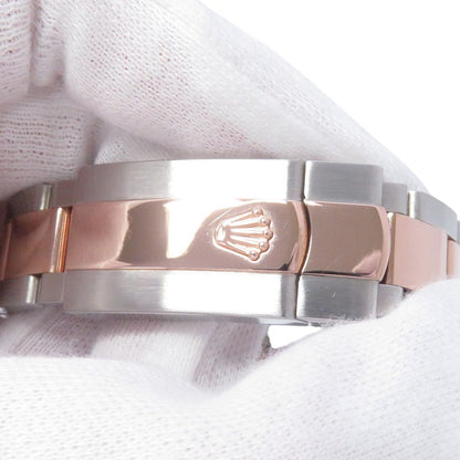 Rolex Datejust Diamond Bezel SS 18k Pink Gold Watch Chocolate Dial VI — view 8