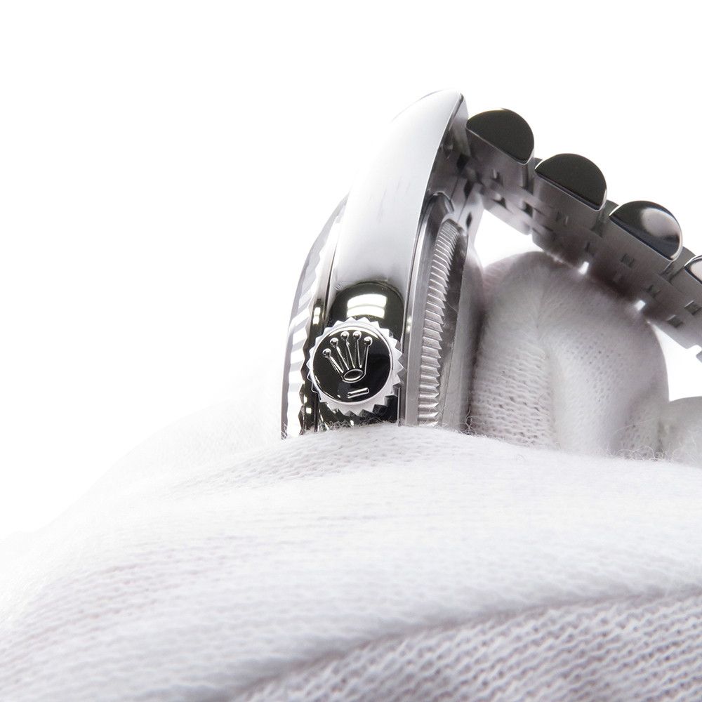 Rolex Datejust 36 SS 18k White Gold Roulette Watch Silver Dial — view 8