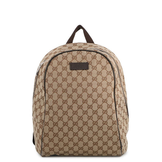 Gucci GG Canvas Leather Backpack
