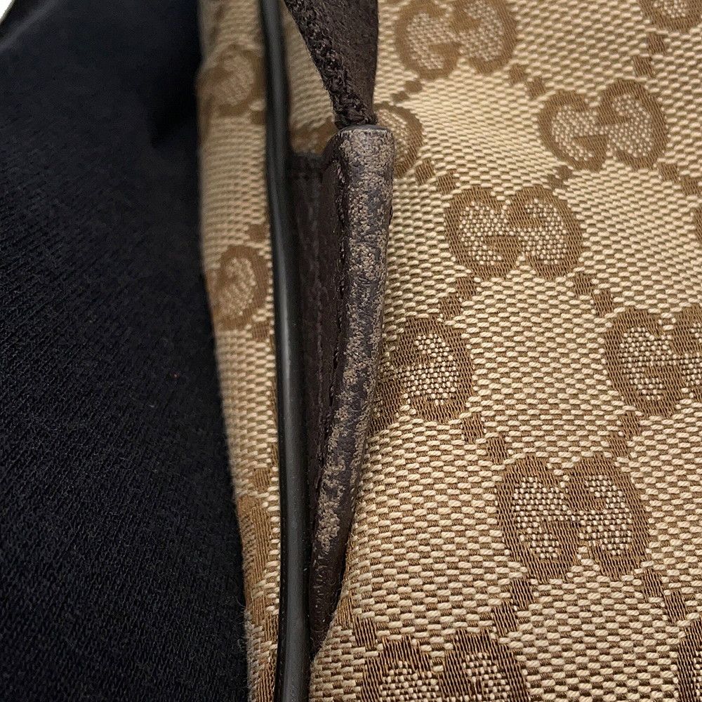 Gucci GG Canvas Leather Backpack — view 7
