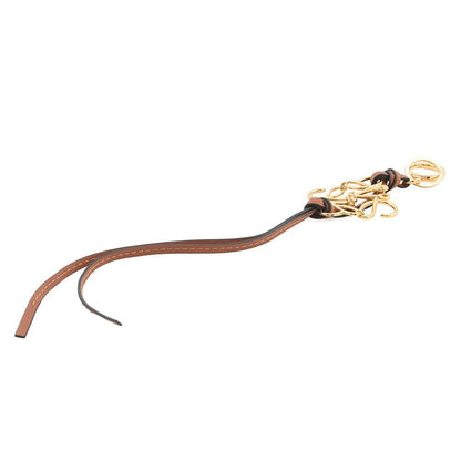 Loewe Bag Charm Anagram Calf Leather Brown — view 2