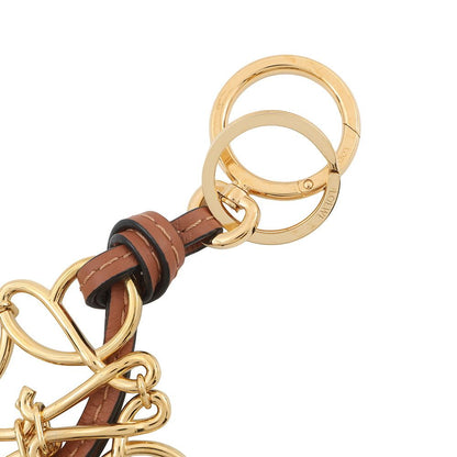 Loewe Bag Charm Anagram Calf Leather Brown — view 4