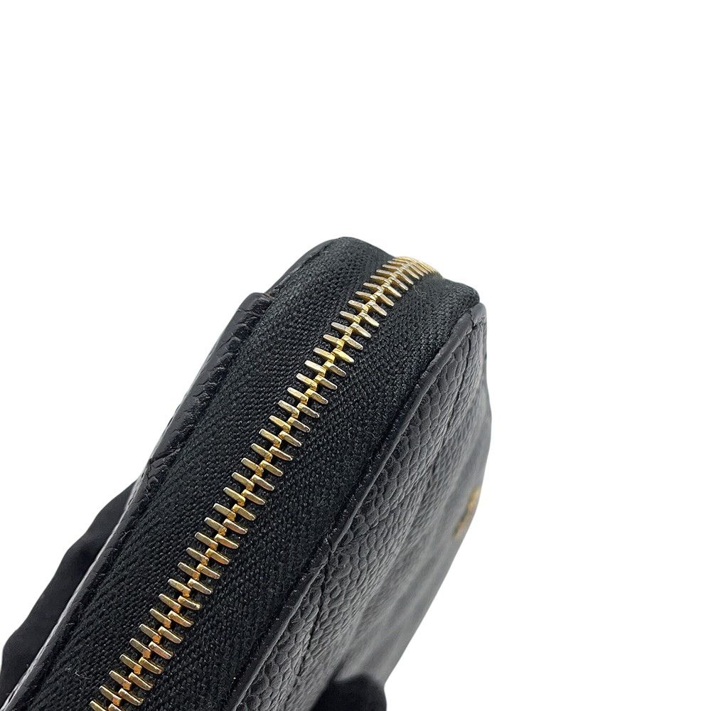 Chanel Wallet Quilted Classic Long Zip CC Logo Caviar Leather Black — view 7