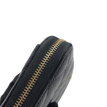 Chanel Wallet Quilted Classic Long Zip CC Logo Caviar Leather Black — view 7