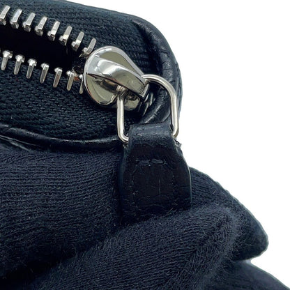 Chanel Wallet Classic Long Zip CC Logo Quilted Caviar Leather Black — view 6