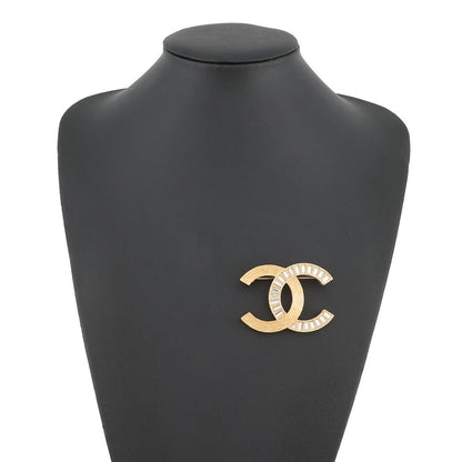 Chanel Brooch CC Logo Rhinestone — view 4