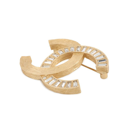 Chanel Brooch CC Logo Rhinestone — view 2