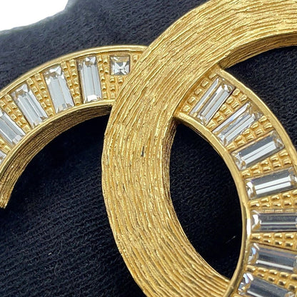 Chanel Brooch CC Logo Rhinestone — view 5