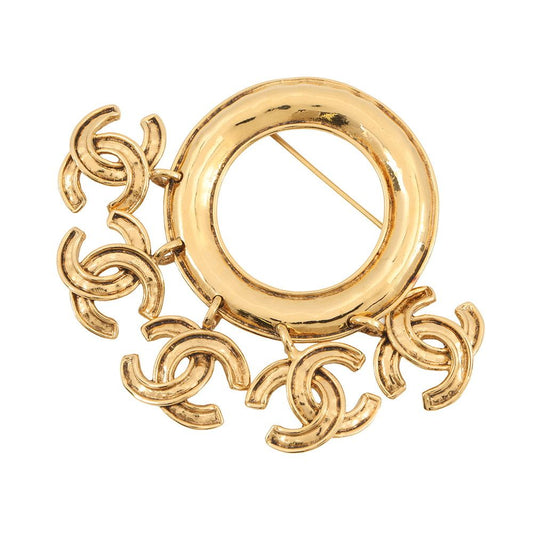 Chanel Brooch 5 CC Logo Metal 94