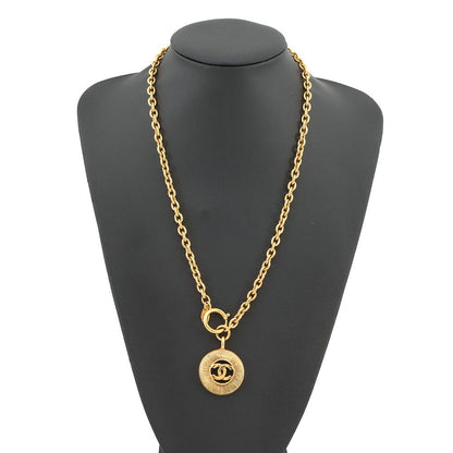 Chanel Necklace CC Logo Metal Vintage — view 4