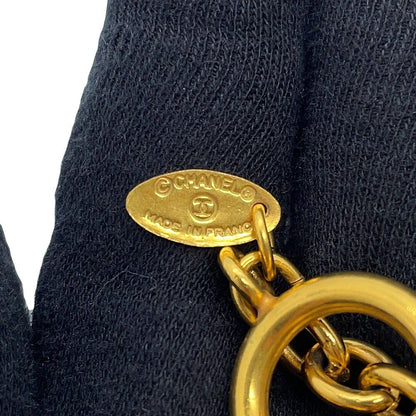 Chanel Necklace CC Logo Metal Vintage — view 9
