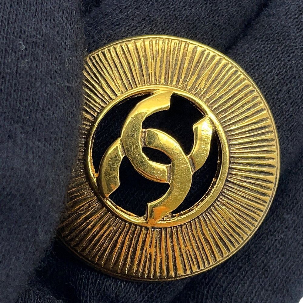 Chanel Necklace CC Logo Metal Vintage — view 6
