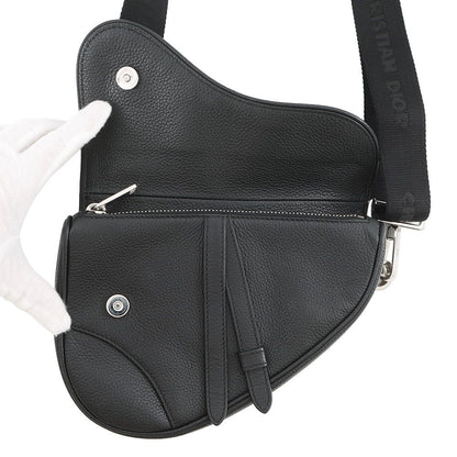 Dior Belt Bag Saddle Leather Black — view 6