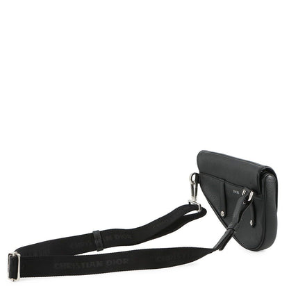 Dior Belt Bag Saddle Leather Black — view 2