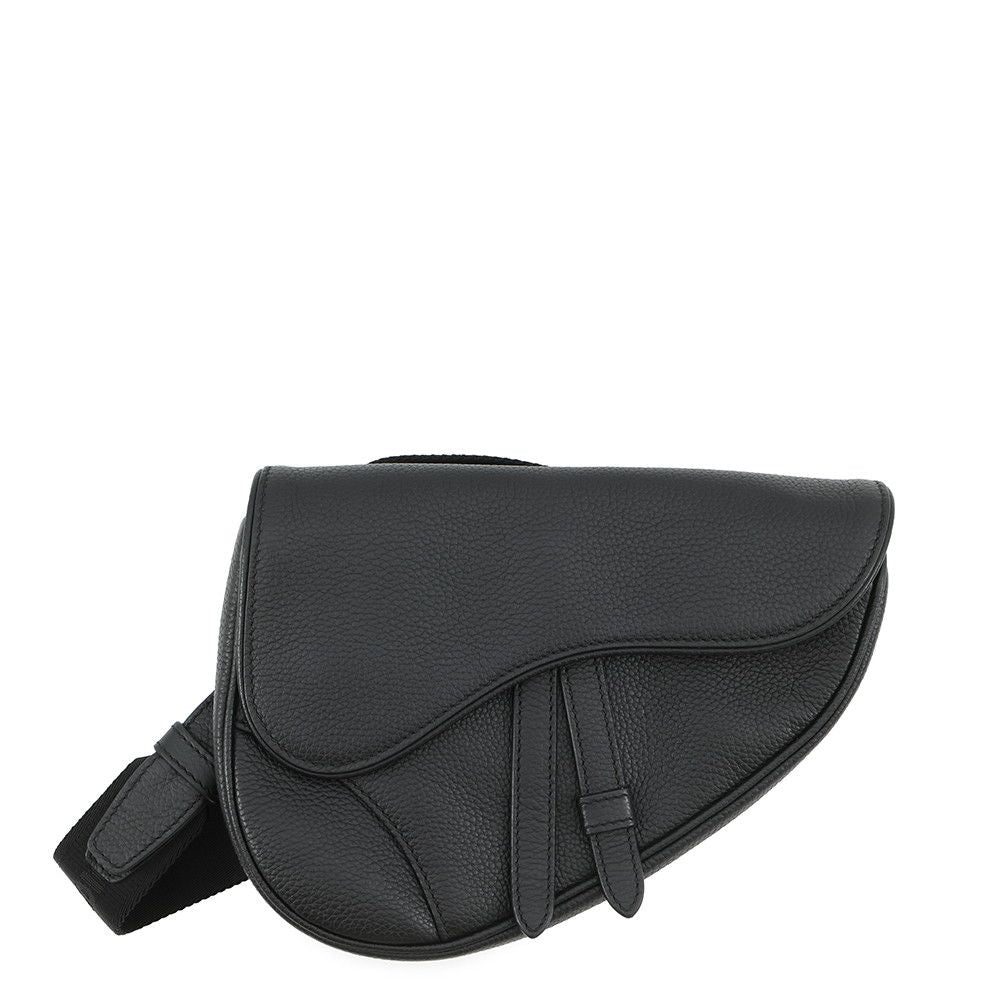 Dior Belt Bag Saddle Leather Black
