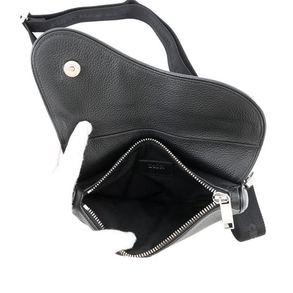 Dior Belt Bag Saddle Leather Black — view 7