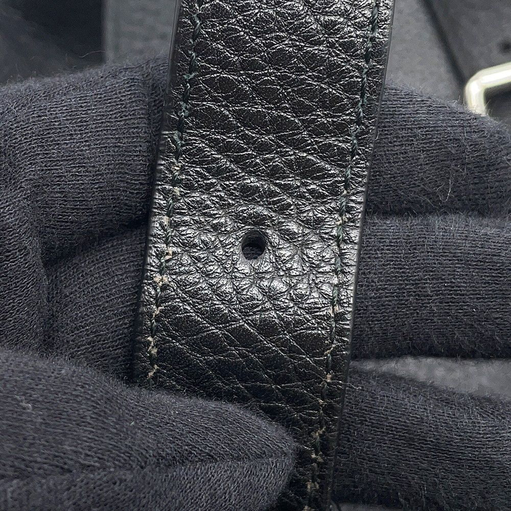 Gucci Soho Drawstring Backpack Leather Sac Black — view 9