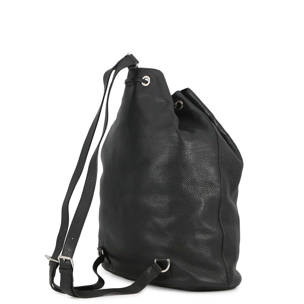 Gucci Soho Drawstring Backpack Leather Sac Black — view 2