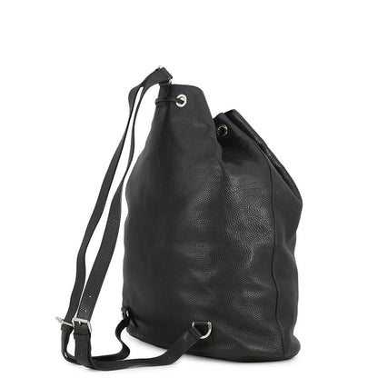 Gucci Soho Drawstring Backpack Leather Sac Black — view 2