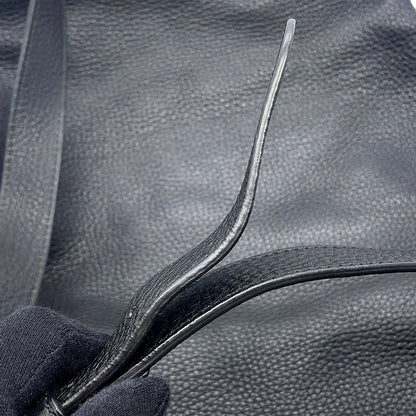 Gucci Soho Drawstring Backpack Leather Sac Black — view 8