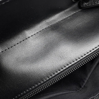 Chanel Tote Paris Biarritz PM Quilted CC Logo Small Leather Canvas Black — view 9