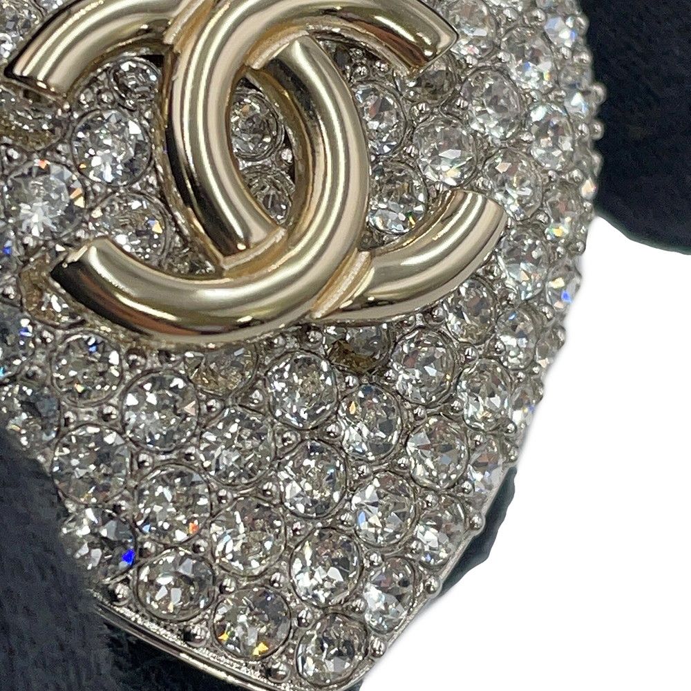 Chanel Brooch CC Logo Rhinestone — view 7