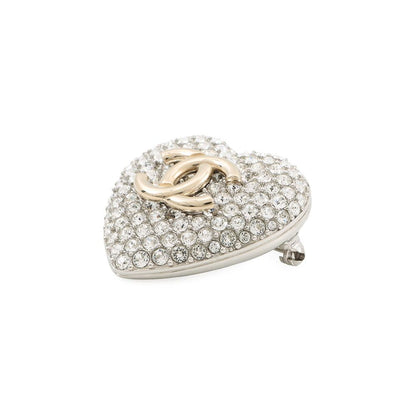 Chanel Brooch CC Logo Rhinestone — view 2