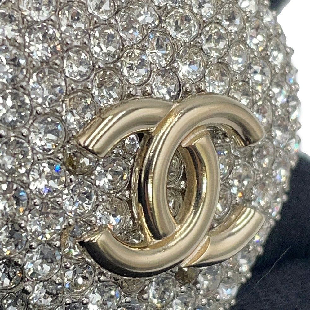 Chanel Brooch CC Logo Rhinestone — view 6