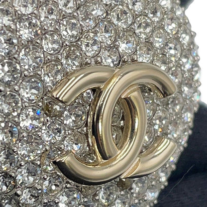 Chanel Brooch CC Logo Rhinestone — view 6