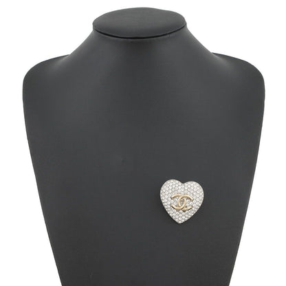 Chanel Brooch CC Logo Rhinestone — view 4
