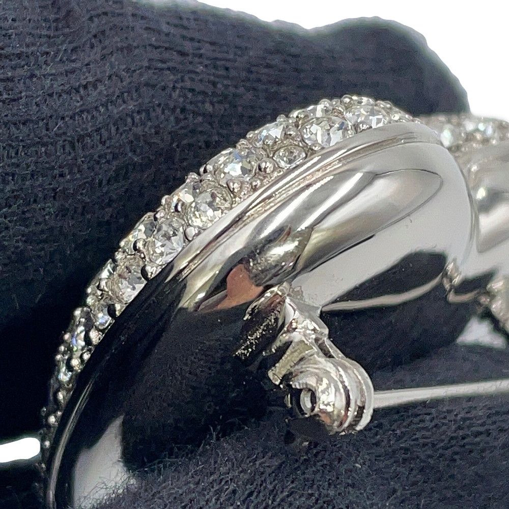 Chanel Brooch CC Logo Rhinestone — view 5
