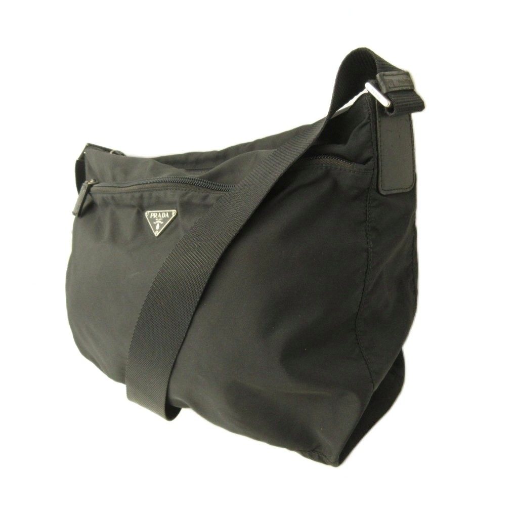 Prada Nylon Shoulder Bag Black — view 3