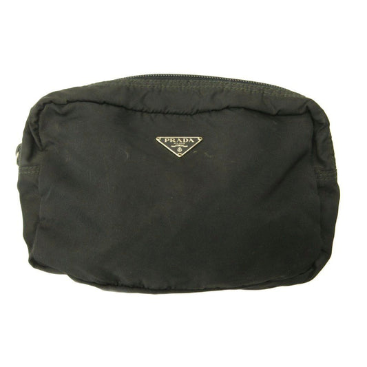 Prada Nylon Cosmetic Makeup Pouch Black